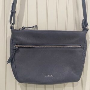 Vera Bradley Sycamore Gray‎ Smooth Leather Crossbody Bag